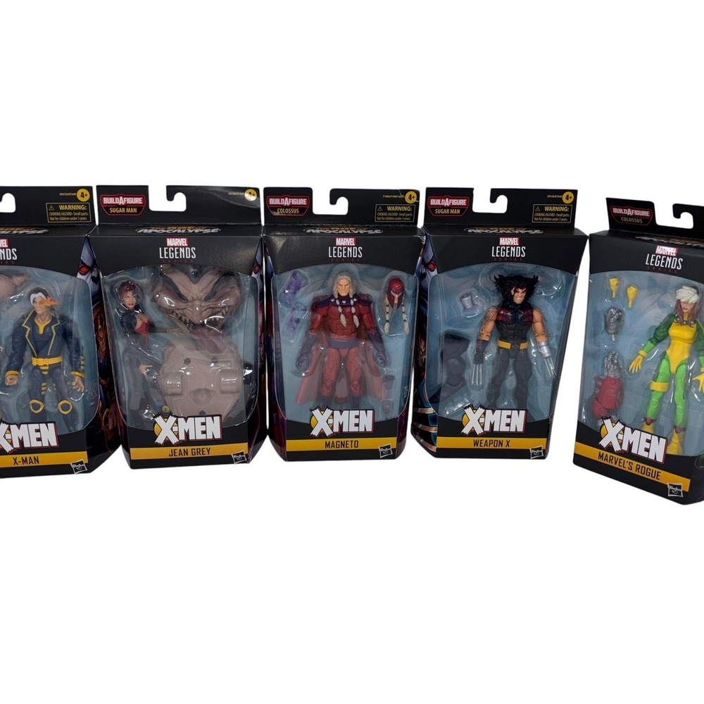 Marvel Legend Age of Apocalypse Lot 5 X-Man Jean Grey Weapon X Rogue Magneto NEW